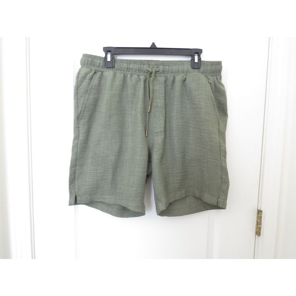 Essex Crossing Aria women's Lightweight  Shorts Drawstring Olive Green L EUC - Picture 2 of 8